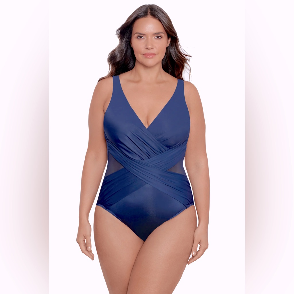 Miraclesuit Illusionist Crossover One-Piece Swimsuit Nwtin Stores